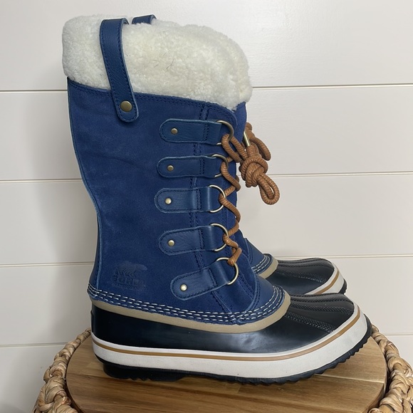 NEW Sorel Joan of Arctic Shearling Size 6.5 Hard to find navy blue color! - Picture 2 of 7